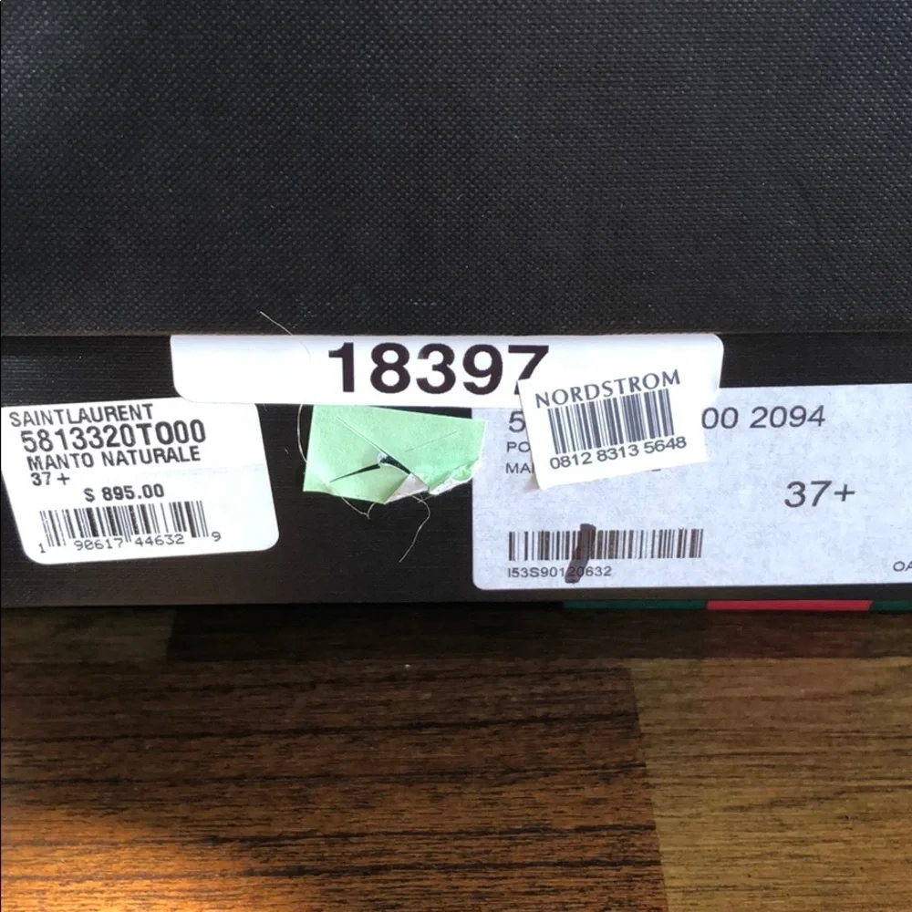 NIB Saint Laurent Oak Studded Mule - Picture 6 of 6